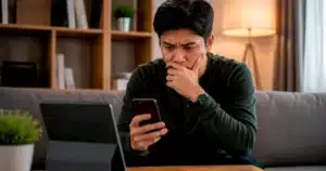 Seseorang memeriksa akun media sosial dan email untuk mengurangi risiko pencurian data serta peretasan akun.