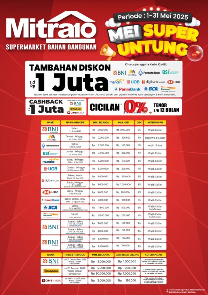 Promo Bank untuk Pembelanjaan Offline