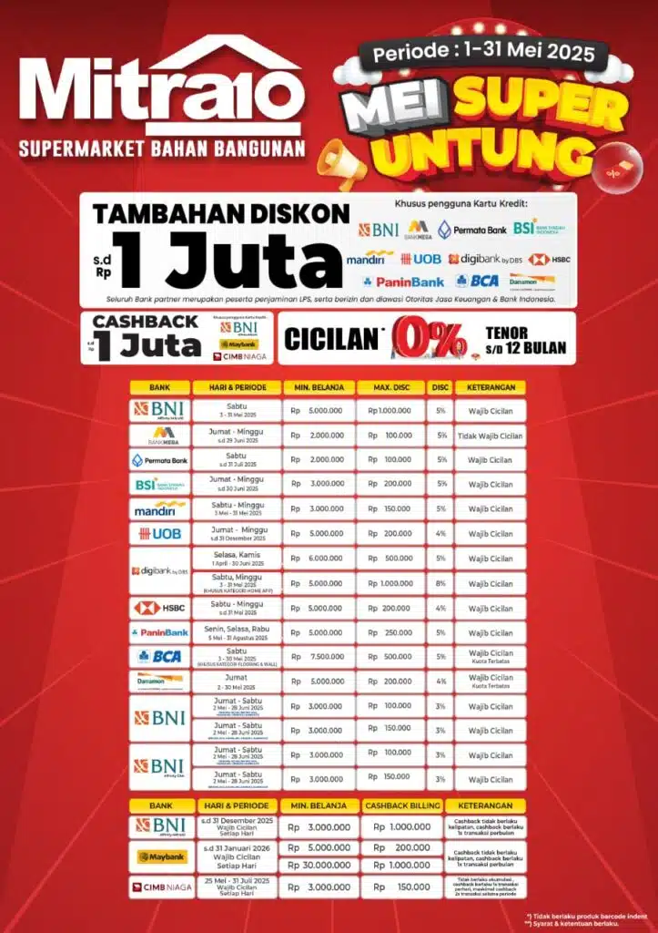 Promo Bank untuk Pembelanjaan Offline